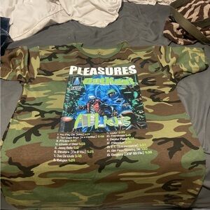 Pleasures Camouflage Graphic T-Shirt